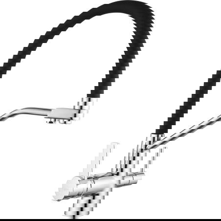 Mexen Duo kuchyňská baterie, chrom/černá - 671701-07