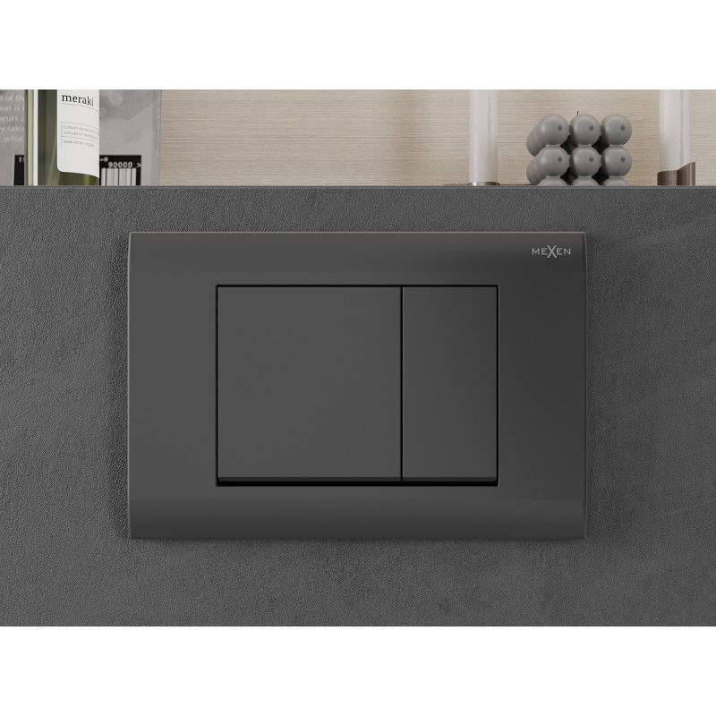 Mexen Fenix 01 splachovací tlačítko, gun šedá - 600166