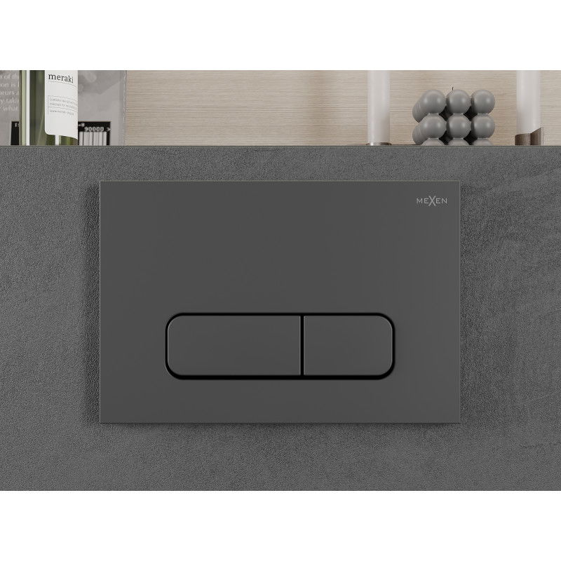 Mexen Fenix 02 splachovací tlačítko, gun gray - 600266