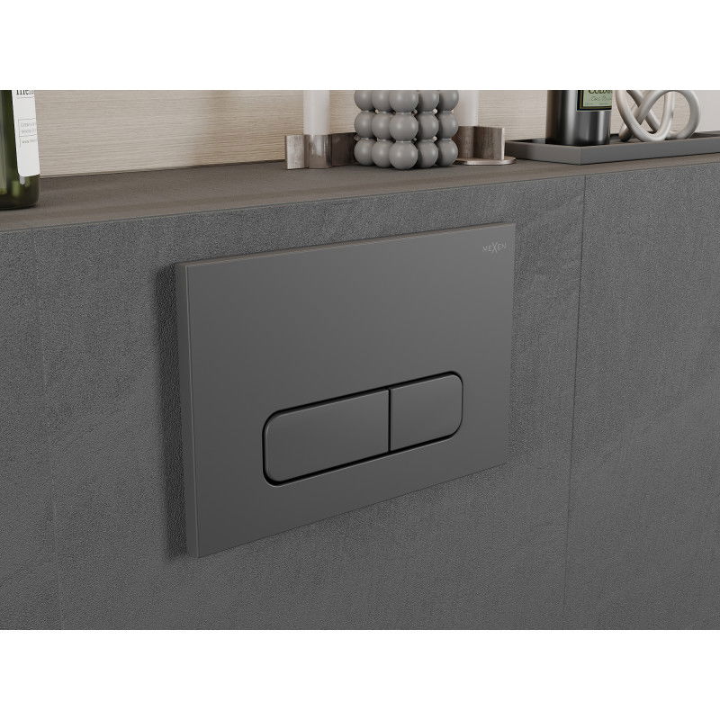 Mexen Fenix 02 splachovací tlačítko, gun gray - 600266