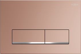 Mexen Fenix 12 tlačítko splachovací, růžové zlato - 601205