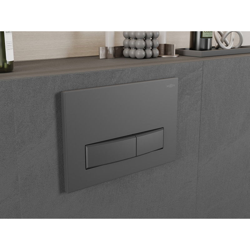 Mexen Fenix 09 splachovací tlačítko, zbraňová šedá - 600966