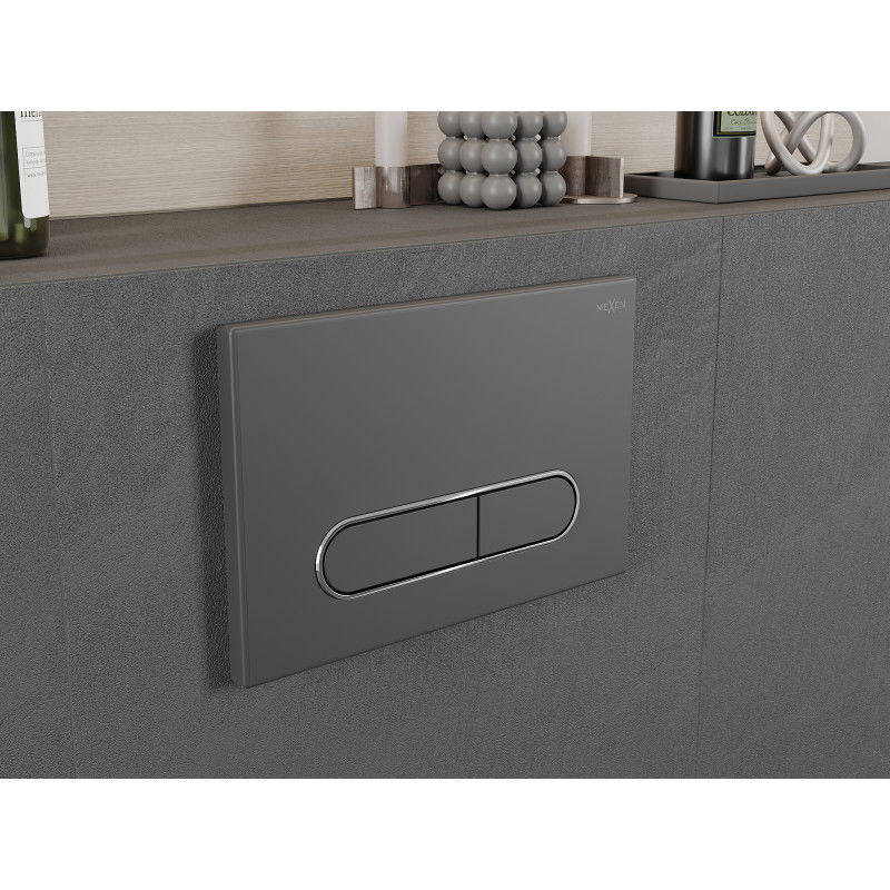 Mexen Fenix 11 splachovací tlačítko, gun gray - 601166