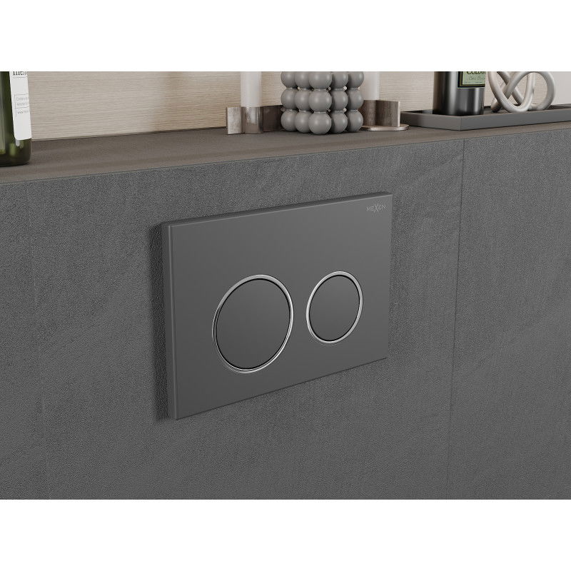 Mexen Fenix 07 XS tlačítko splachování, gun gray - 600766