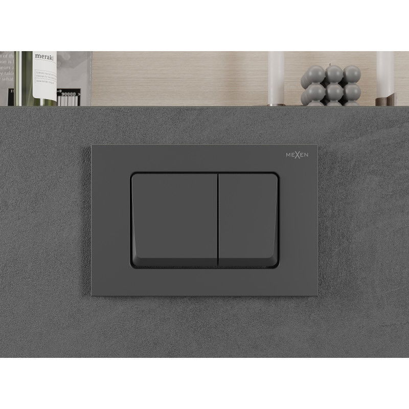 Mexen Fenix 10 XS tlačítko splachování, gun gray - 601066