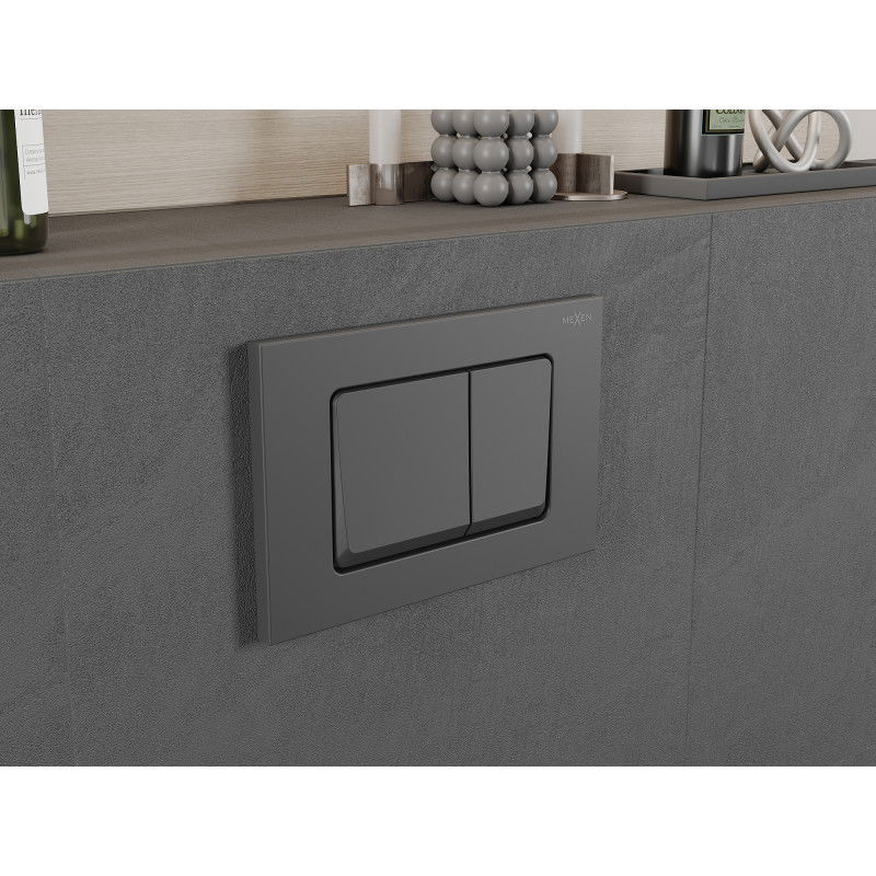 Mexen Fenix 10 XS tlačítko splachování, gun gray - 601066