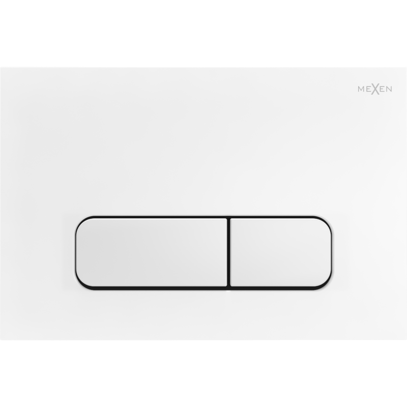 Mexen Fenix 02 splachovací tlačítko, bílá matná - 600220