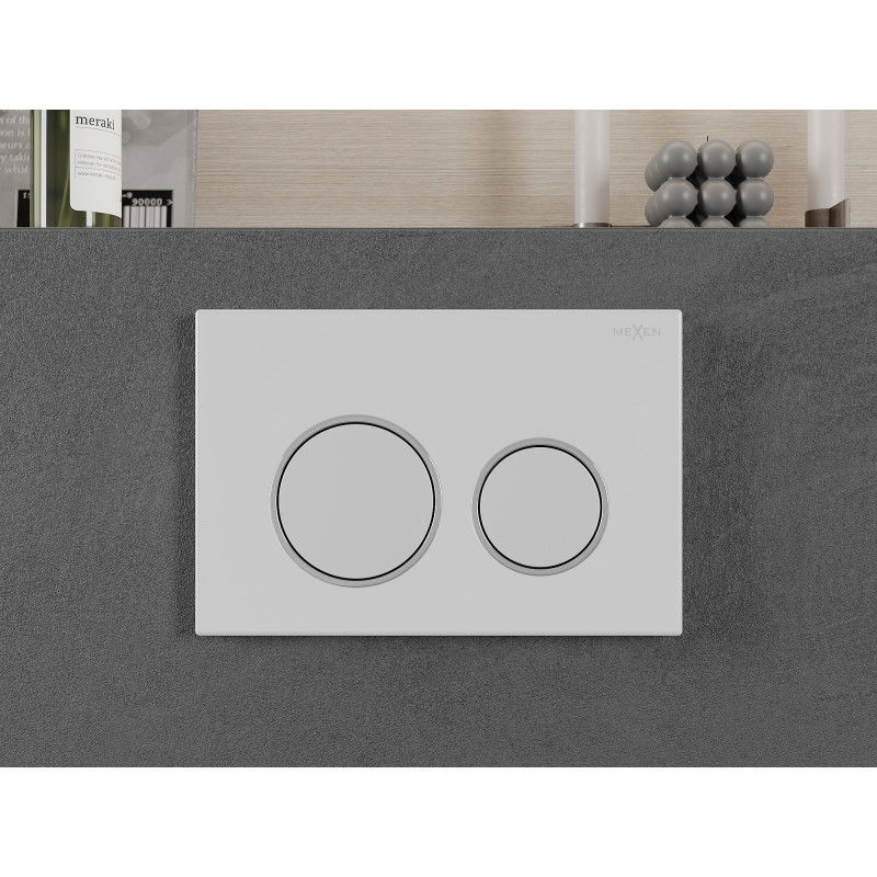 Mexen Fenix 07 XS tlačítko splachovací, bílý matný - 600720