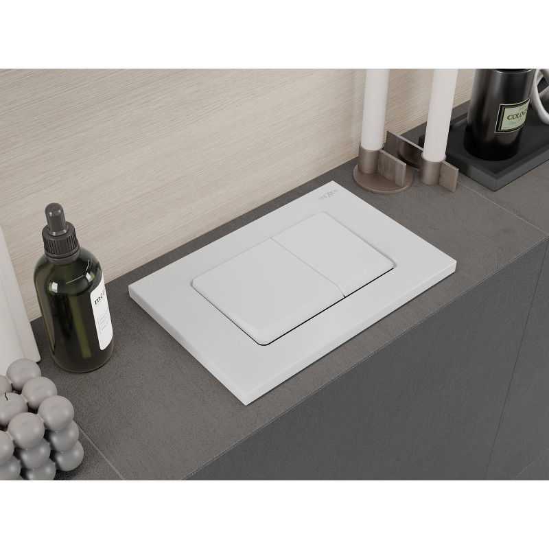 Mexen Fenix 10 XS splachovací tlačítko, bílý matný - 601020