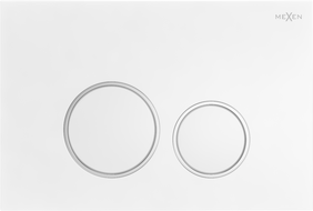 Mexen Fenix 05  splachovací tlačítko, bílá matná - 600520