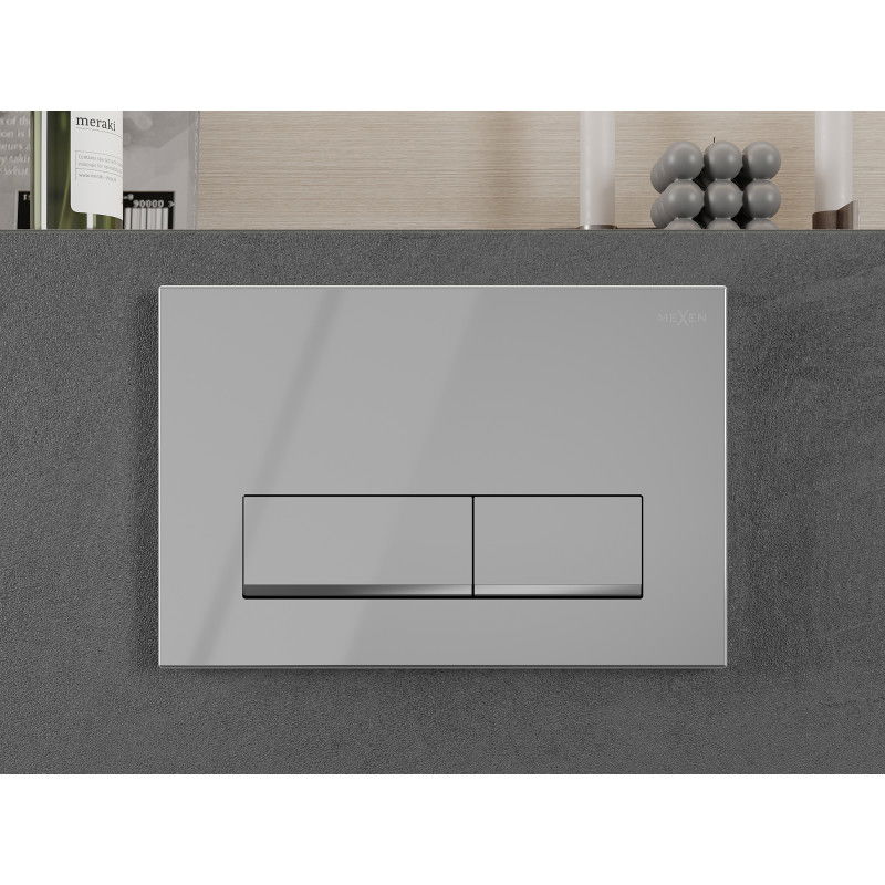 Mexen Fenix 12 splachovací tlačítko, lesklý chrom - 601201