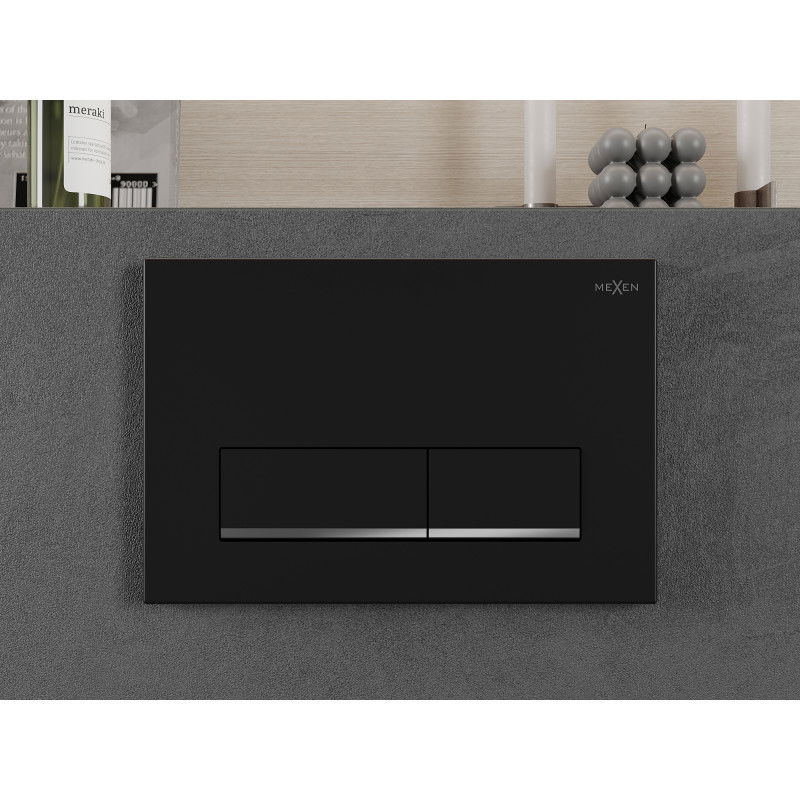 Mexen Fenix 12 splachovací tlačítko, černý mat - 601203