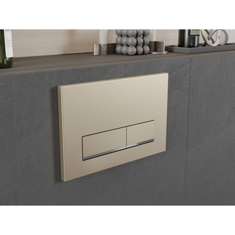 Mexen Fenix 12 splachovací tlačítko, zlatý šampaňský - 601204