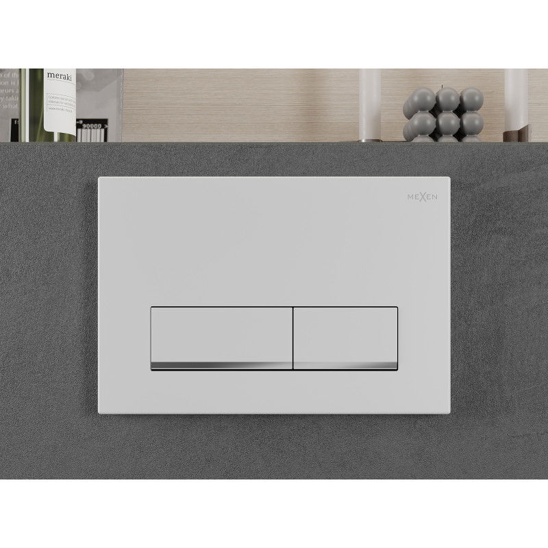 Mexen Fenix 12 tlačítko splachování, bílý matný - 601220