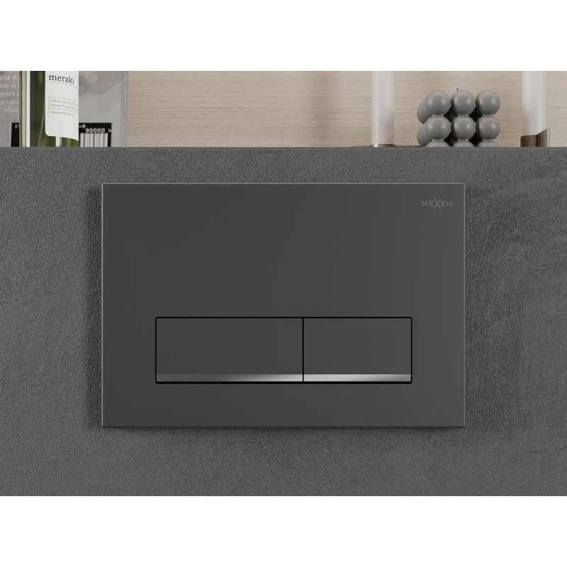 Mexen Fenix 12 splachovací tlačítko, gun gray - 601266