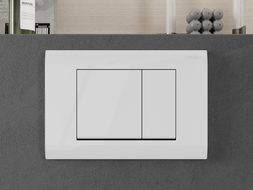 Mexen Fenix 01 splachovací tlačítko, lesklá bílá - 600100