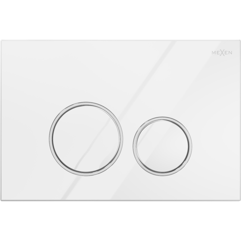Mexen Fenix 05  splachovací tlačítko, lesklá bílá - 600500