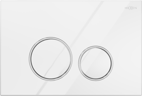 Mexen Fenix 05  splachovací tlačítko, lesklá bílá - 600500