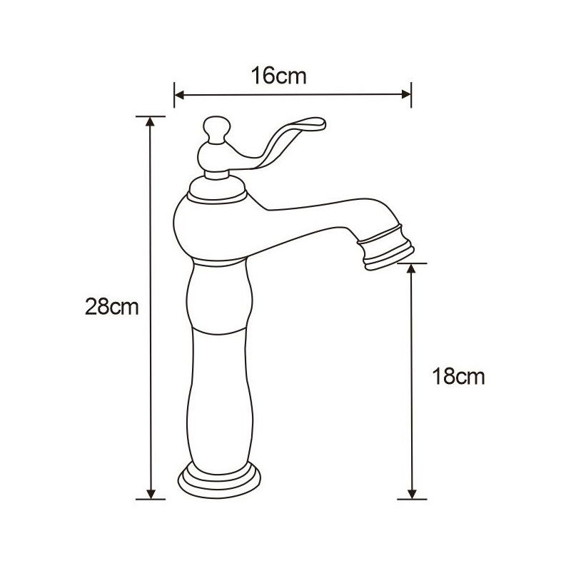 Mexen Vela vysoká umyvadlová baterie, černá - 744510-70
