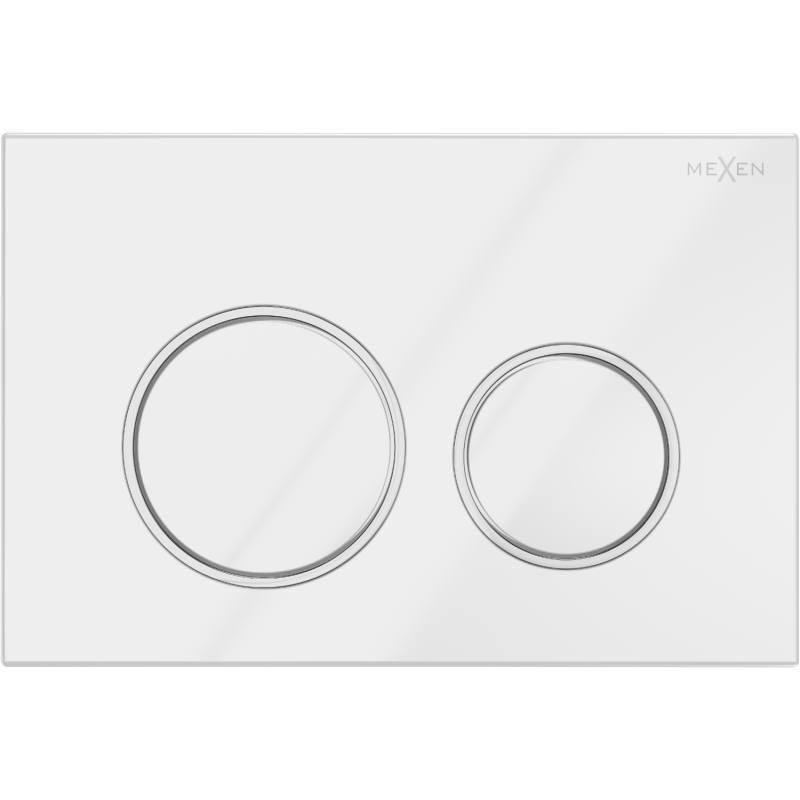 Mexen Fenix 07 XS splachovací tlačítko, bílý lesklý - 600700