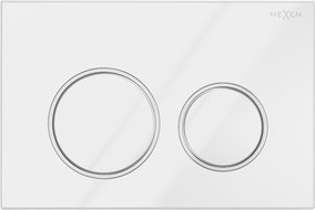 Mexen Fenix 07 XS splachovací tlačítko, bílý lesklý - 600700