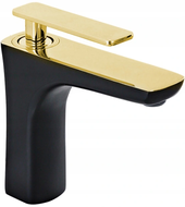 Mexen Indus baterie umyvadlová, černá/zlatá - 744600-75