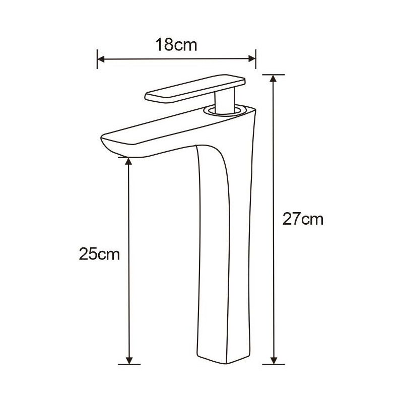 Mexen Indus vysoká umyvadlová baterie, chrom - 744610-00