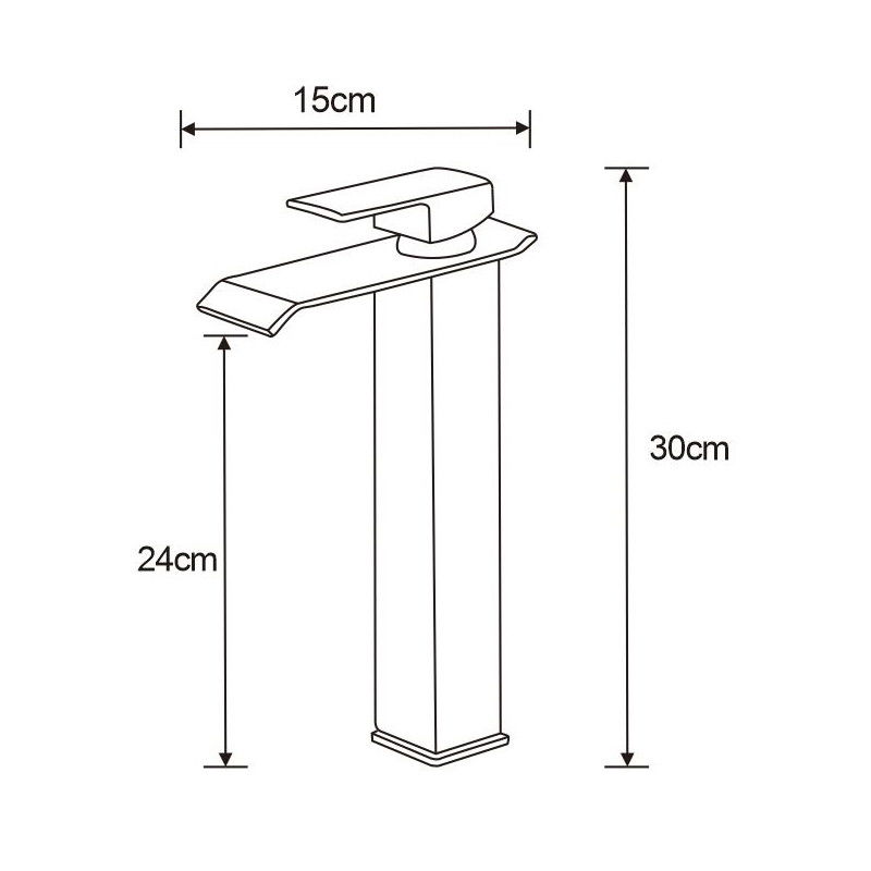 Mexen Apus vysoká umyvadlová baterie, černá - 744710-70