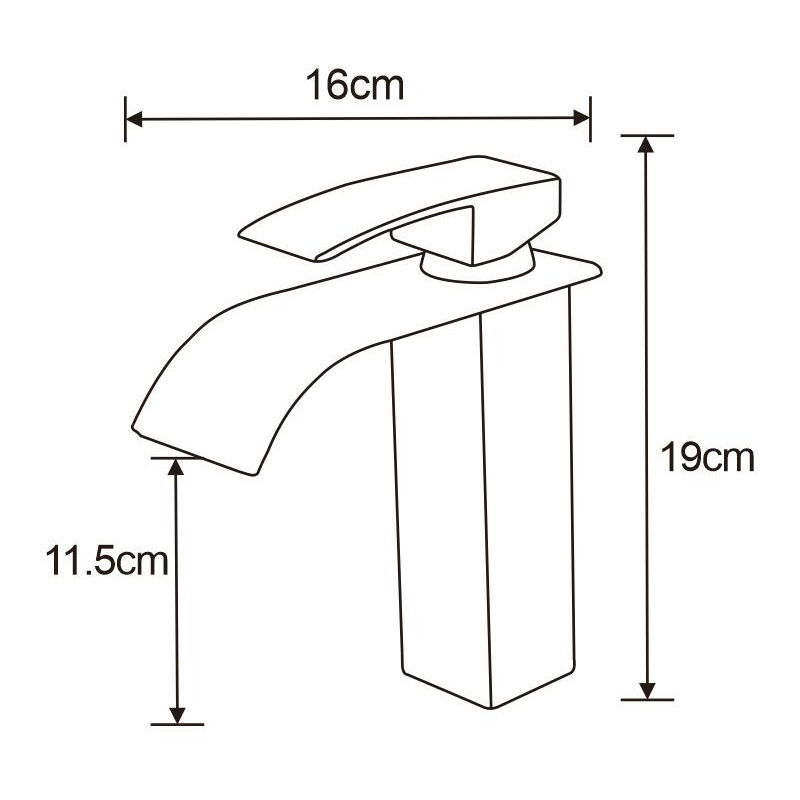 Mexen Aries umyvadlová baterie, chrom - 744800-00