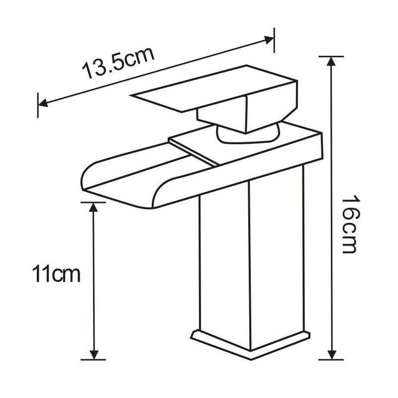 Mexen Hydra baterie umyvadlová, černá - 744900-70