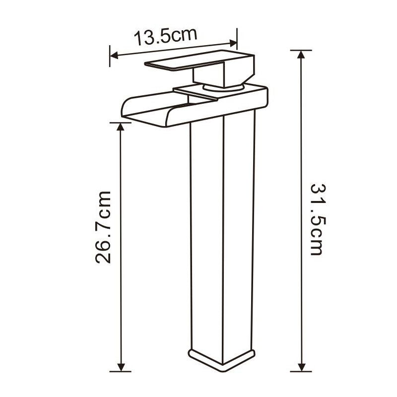 Mexen Hydra vysoká vodovodní baterie, černá - 744910-70