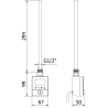 Mexen FA-BG8 elektrický ohřívač 300 W, černý - W957-0300-70