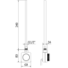 Mexen FA-FD14 elektrická topná tyč 300 W, černá - W956-0300-70