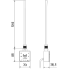 Mexen FA-F elektrické topné těleso s Wi-Fi, 600 W, bílá - W953-0600-20