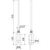 Mexen FA-I elektrické topné těleso 300 W, bílé - W952-0300-20