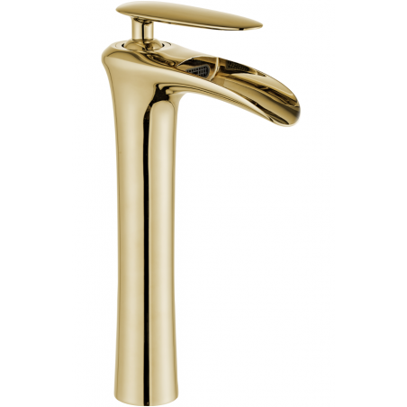 Mexen Lyra vysoká umyvadlová baterie, zlatá - 745310-50