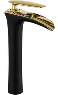 Mexen Lyra vysoká umyvadlová baterie, černá/zlatá - 745310-75
