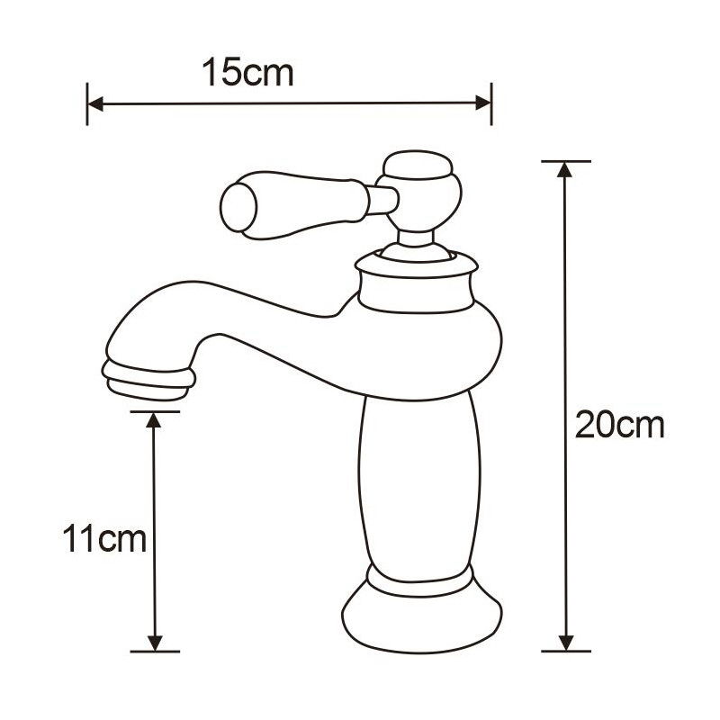 Mexen Draco baterie umyvadlová, zlatá - 745400-50