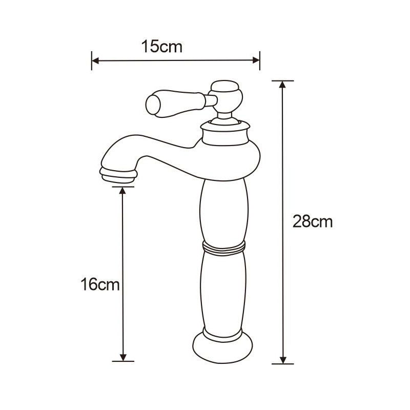 Mexen Draco vysoká umyvadlová baterie, chrom - 745410-00