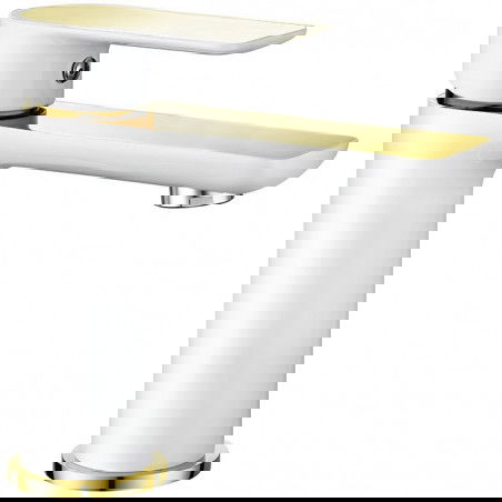 Mexen Alfa baterie umyvadlová, bílá/zlatá - 745700-25