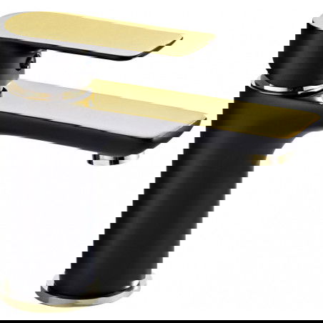 Mexen Alfa baterie umyvadlová, černá/zlatá - 745700-75