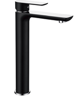 Mexen Alfa vysoká umyvadlová baterie, černá/chrom - 745710-71