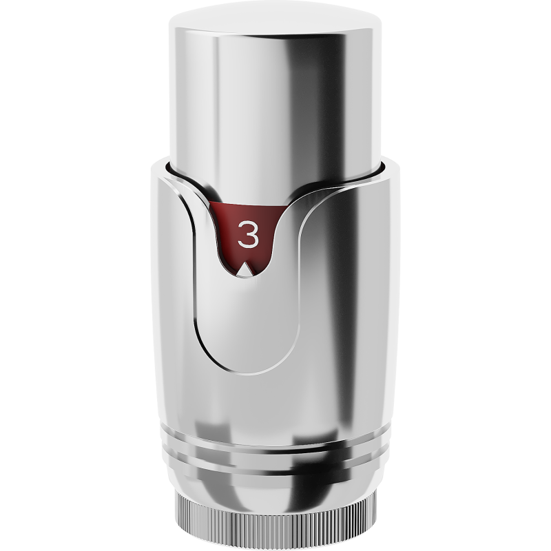 Mexen Uni-Term hlavice termostatu pro radiátor, chrom - W900-000-01