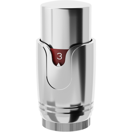 Mexen Uni-Term hlavice termostatu pro radiátor, chrom - W900-000-01