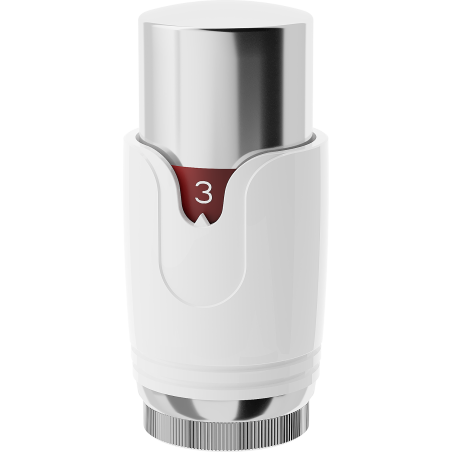 Mexen Uni-Term hlavice termostatu k radiátoru, bílá/chrom - W900-000-21