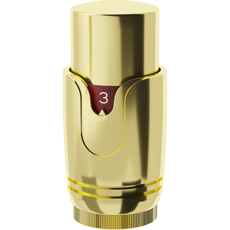 Mexen Uni-Term termostatická hlavice na radiátor, zlatá - W900-000-50