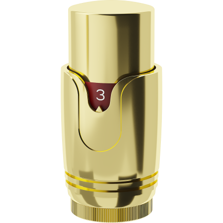 Mexen Uni-Term termostatická hlavice na radiátor, zlatá - W900-000-50