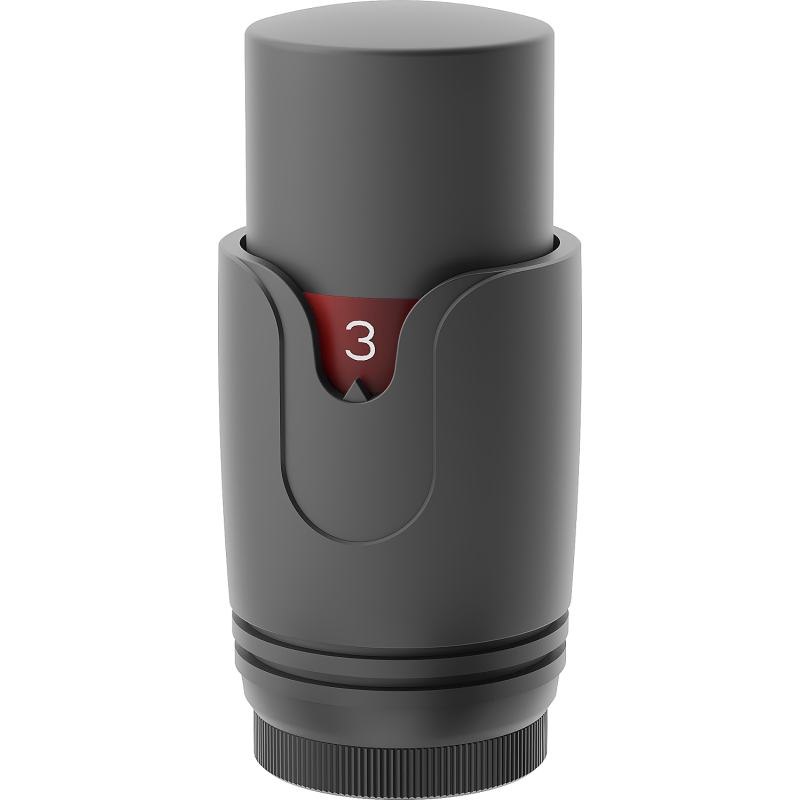 Mexen Uni-Term termostatická hlavice na radiátor, antracit - W900-000-66