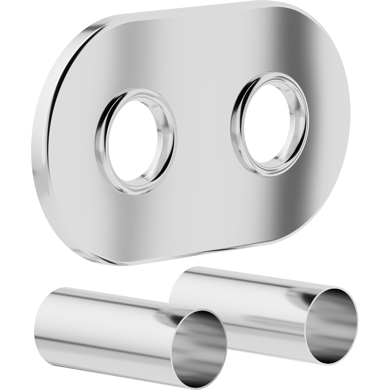 Mexen Uni-Term R dvojitá maskovací sada na radiátor, chrom - W905-000-01