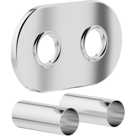 Mexen Uni-Term R dvojitá maskovací sada na radiátor, chrom - W905-000-01